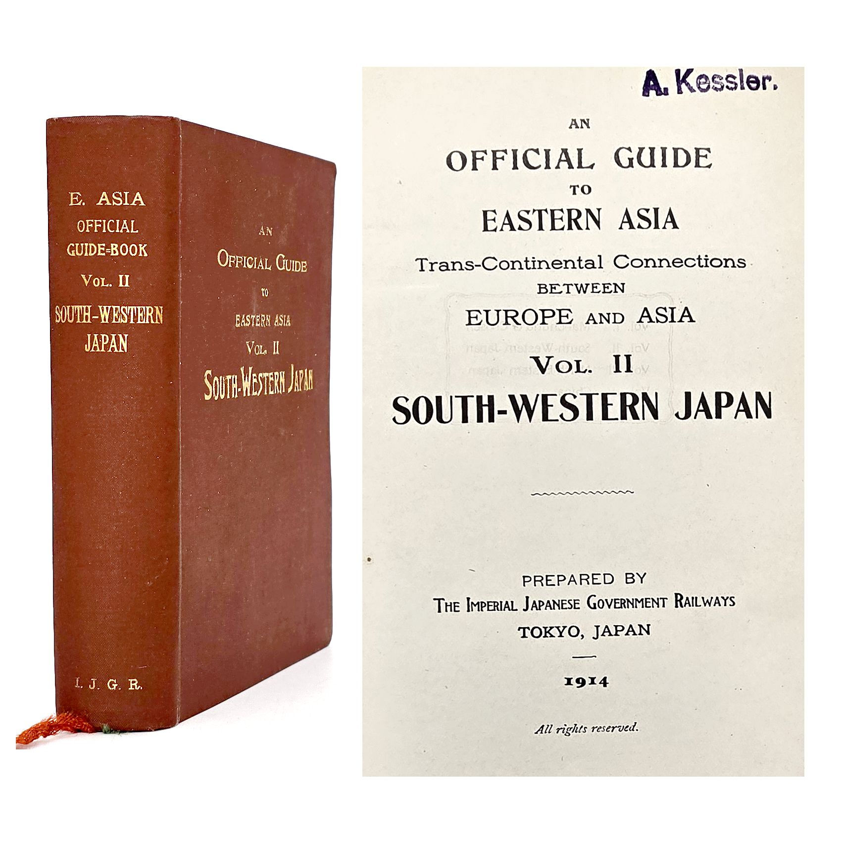 EA 1914 - An Official Guide to Eastern Asia. Vol. II: South-Western Japan.