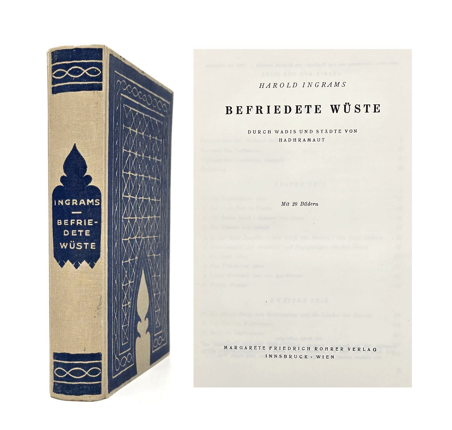 EA 1950 – Ingrams: Befriedete Wüste. Durch Wadis und Städte von Hadhramaut.