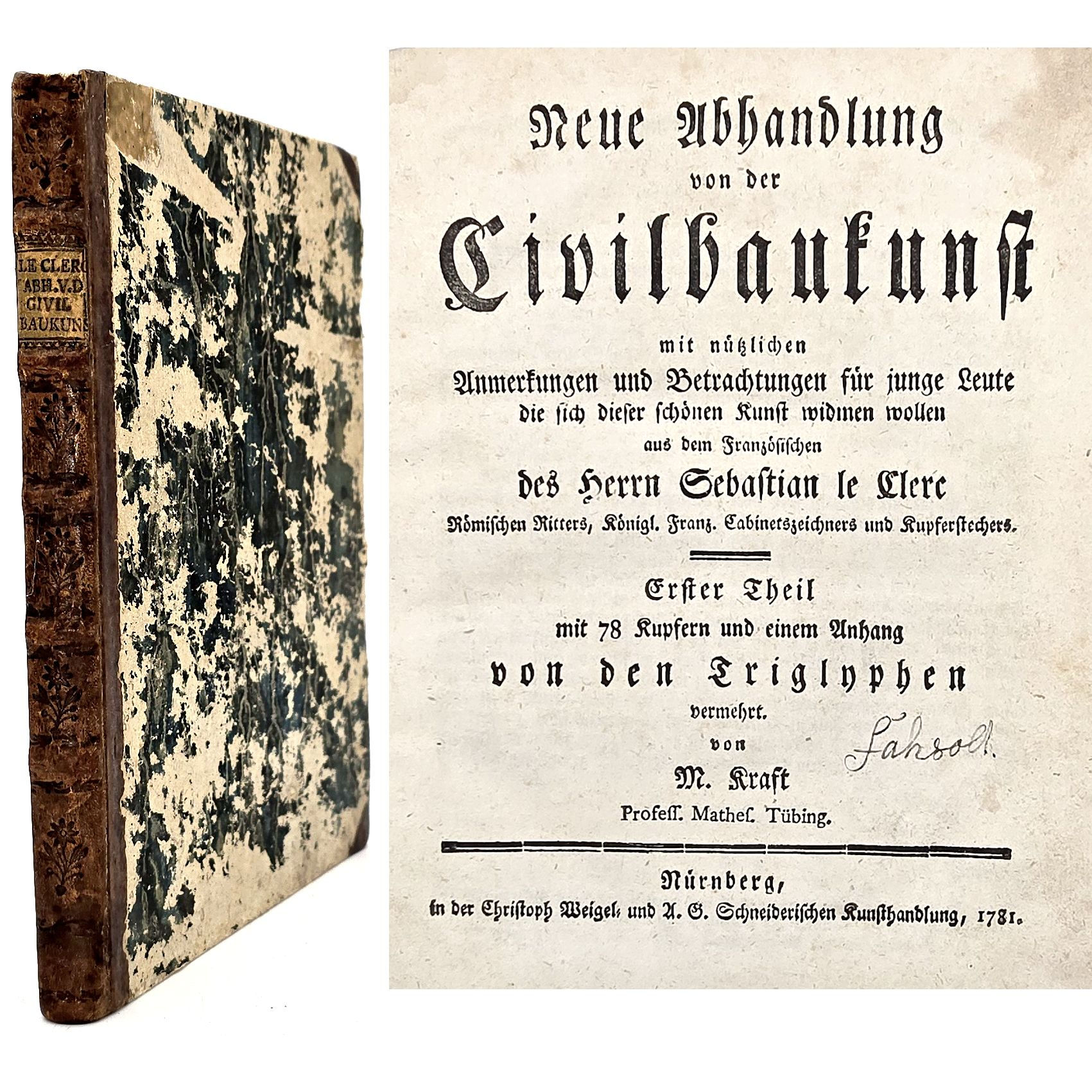 EA 1781 – Le Clerc: Neue Abhandlung von der Civilbaukunst