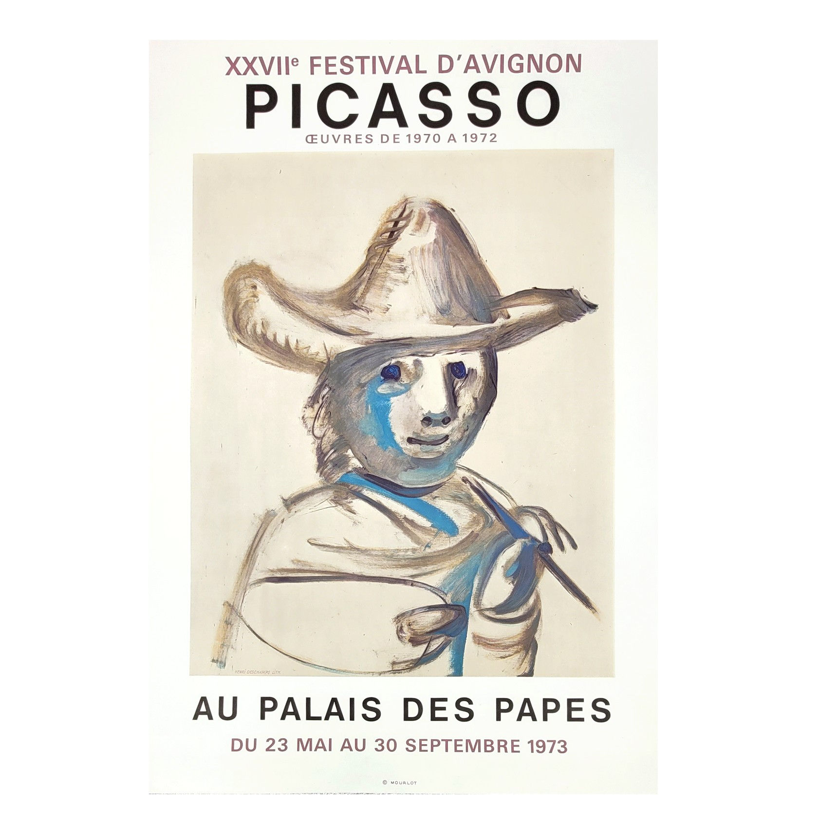 Pablo Picasso Plakat – Festival D´Avignon – 1973