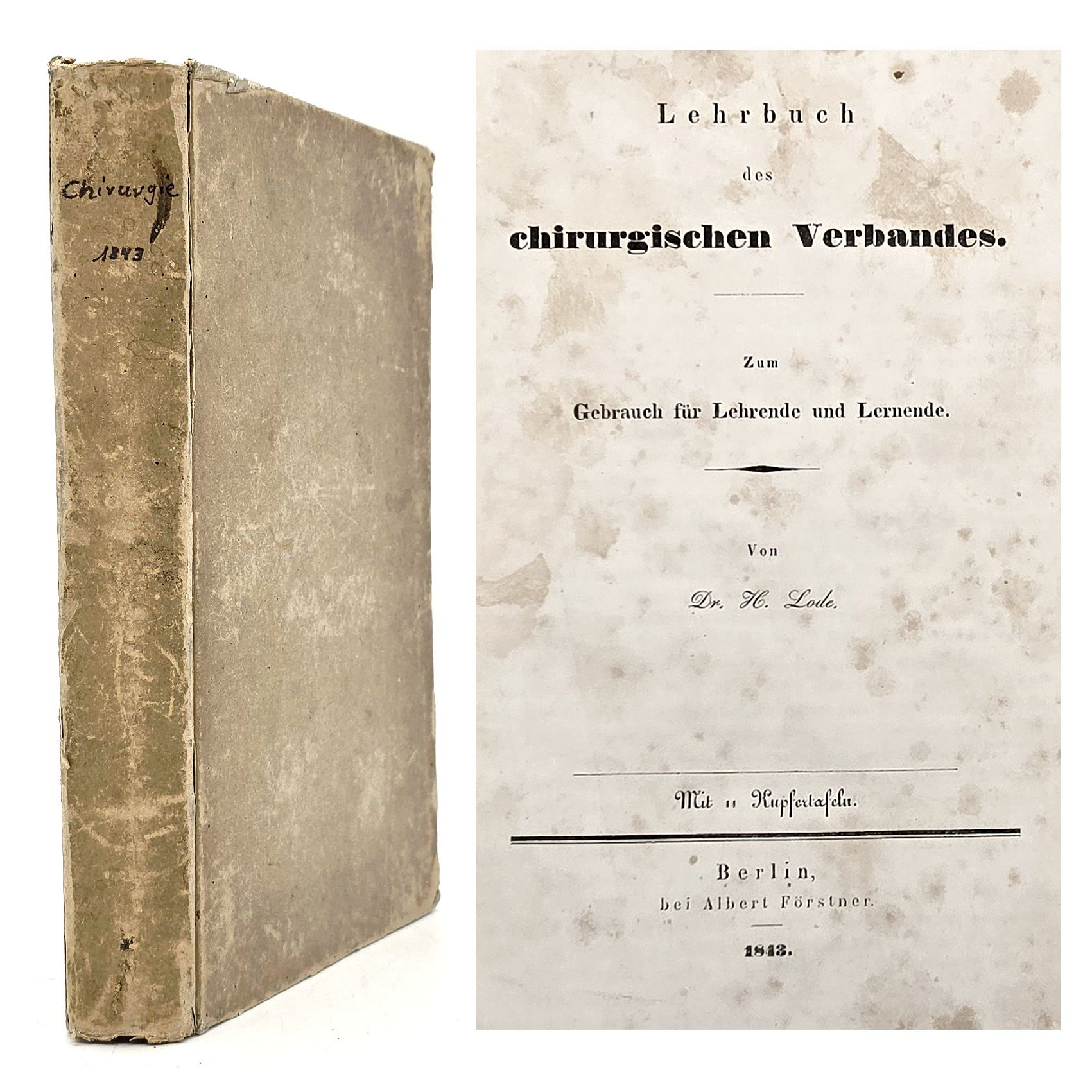EA 1842 - Lode: Lehrbuch des chirurgischen Verbandes