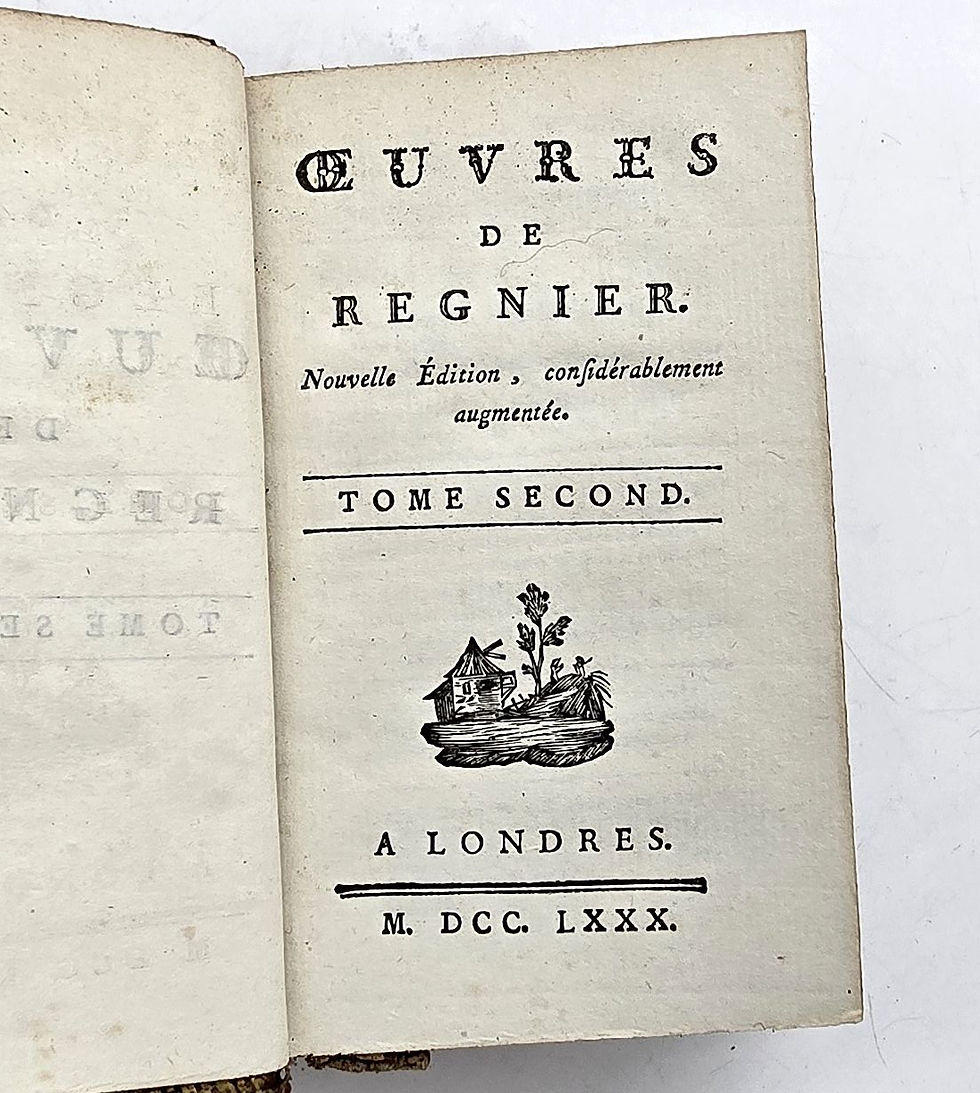 Miniaturbild: EA 1780 - Oeuvres de Régnier