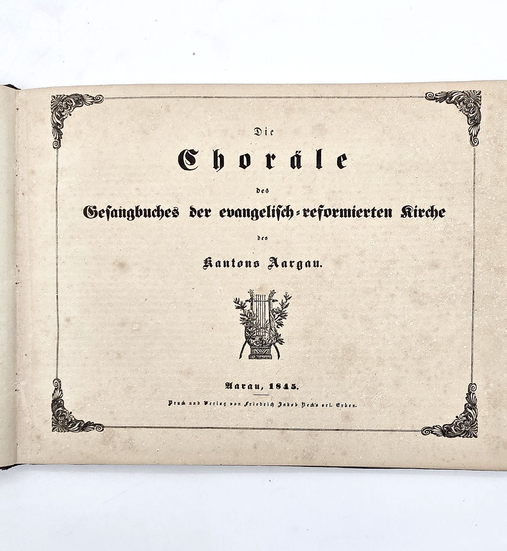 EA 1845 - Die Choräle des Gesangbuches der Kirche des Kantons Aargau