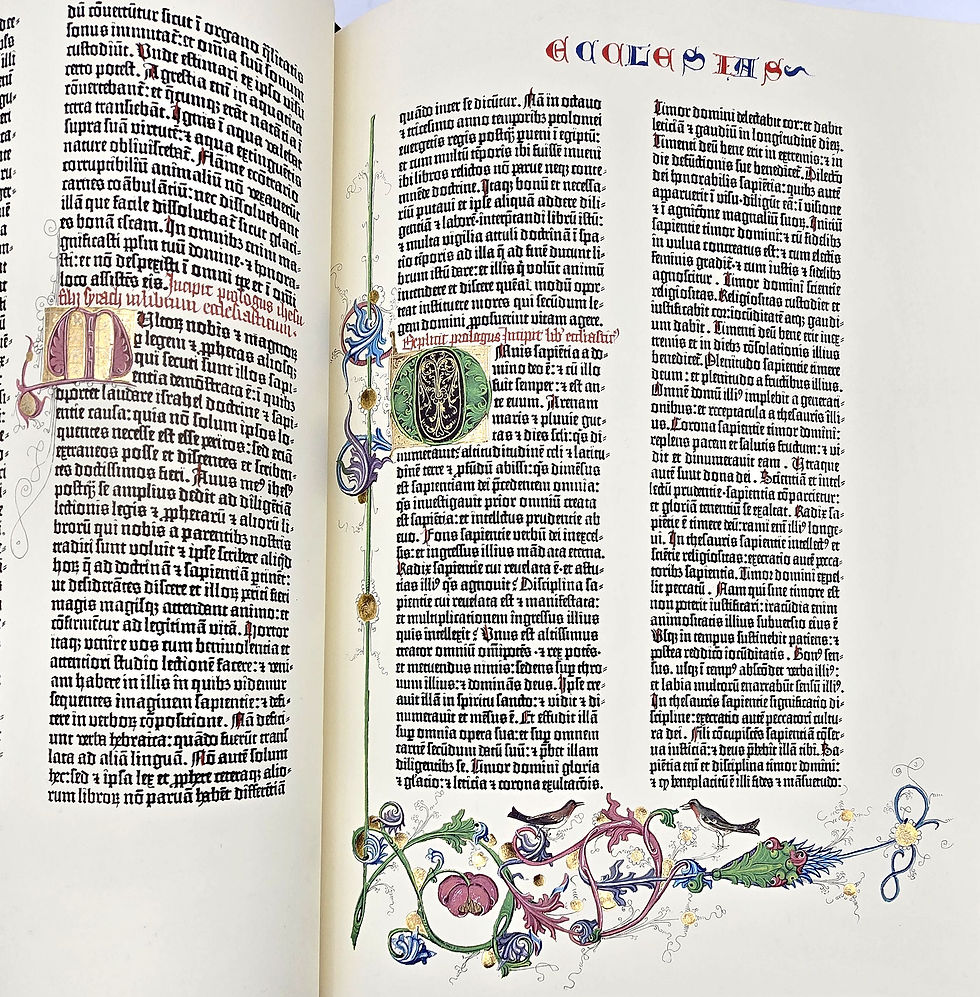 Miniaturbild: Johannes Gutenbergs zweiundvierzigzeilige Bibel