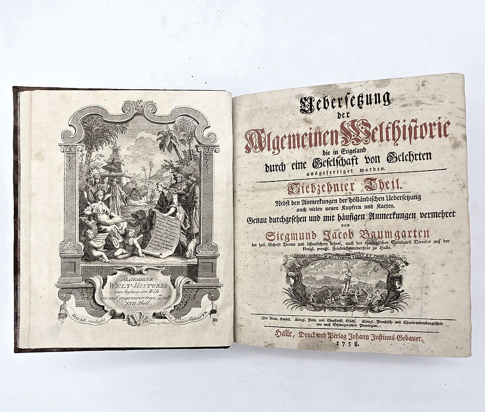 Miniaturbild: EA 1758 - Baumgarten: Uebersetzung der algemeinen Welthistorie, 17. Theil