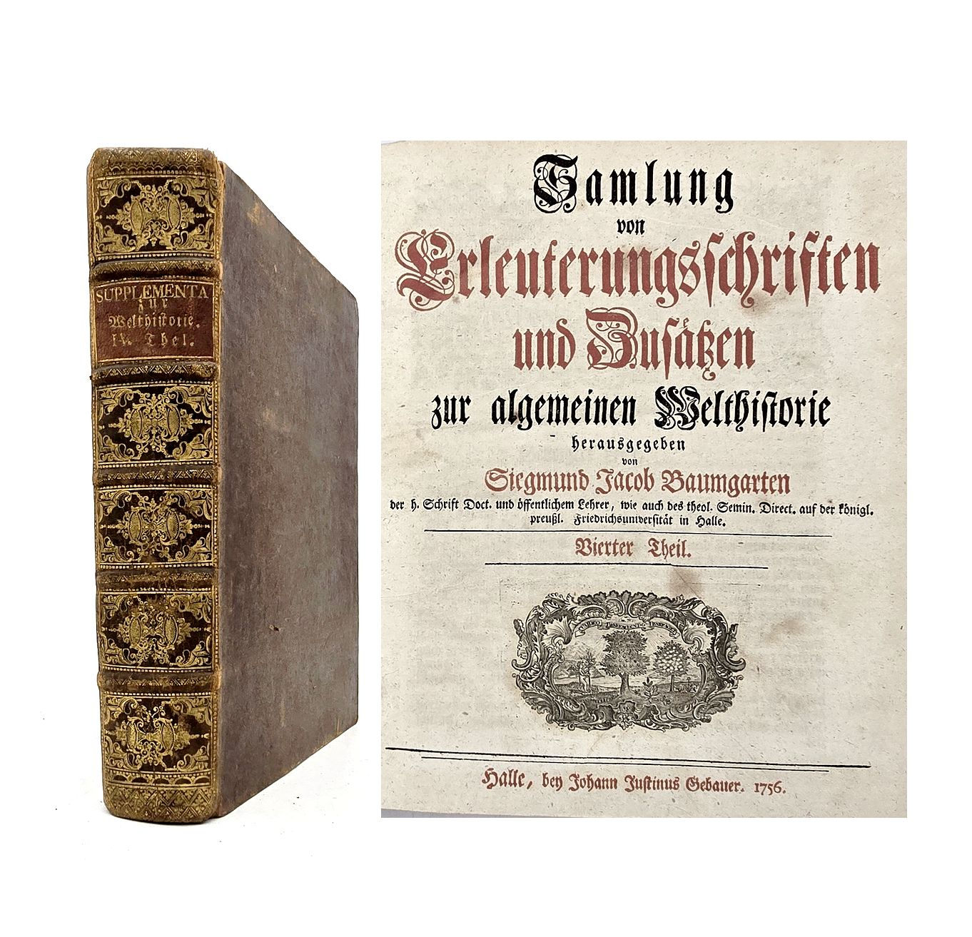 EA 1756 - Baumgarten: Samlung von Erleuterungsschriften und Zusätzen, 4. Theil