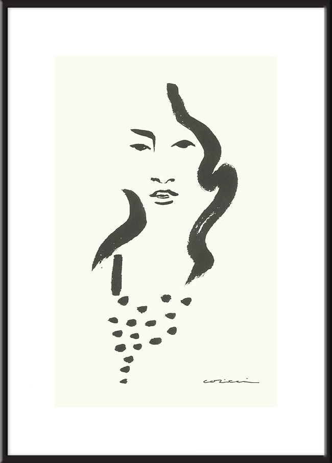 coricci アートポスター インテリア ボタニカルアート ライン インク ライン ナチュラル お洒落 シンプル