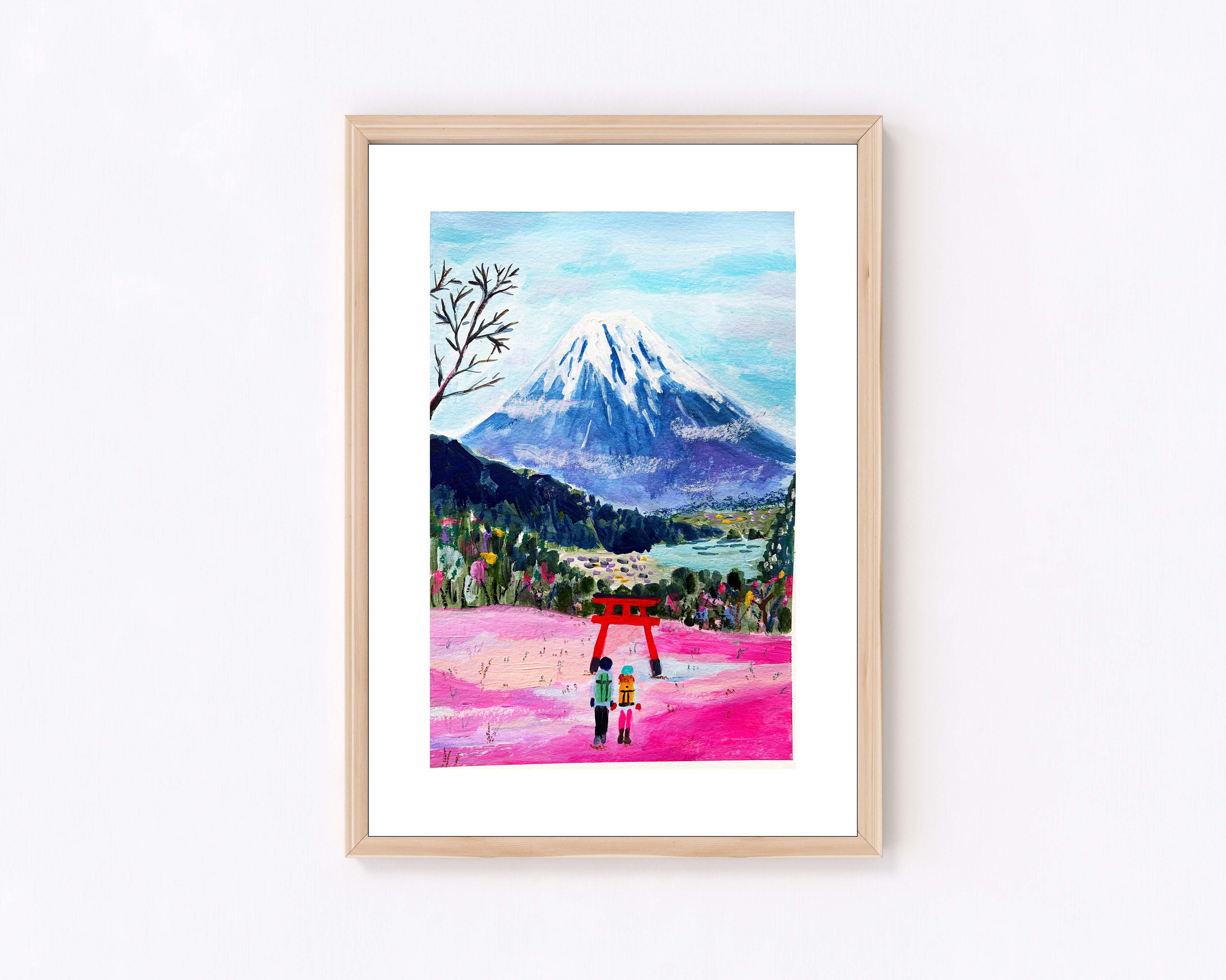Admiring Mount Fuji