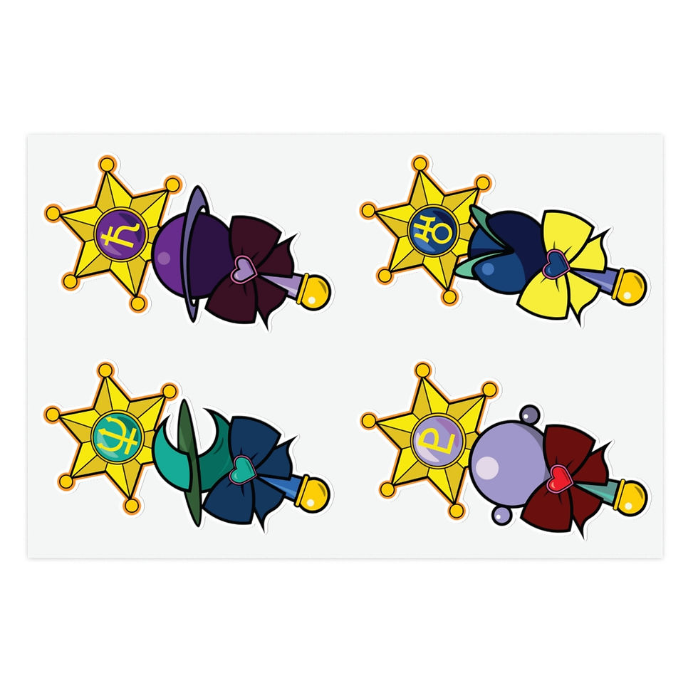 Thumbnail: The Moon Kingdom - Outer Planets - Sticker Sheet