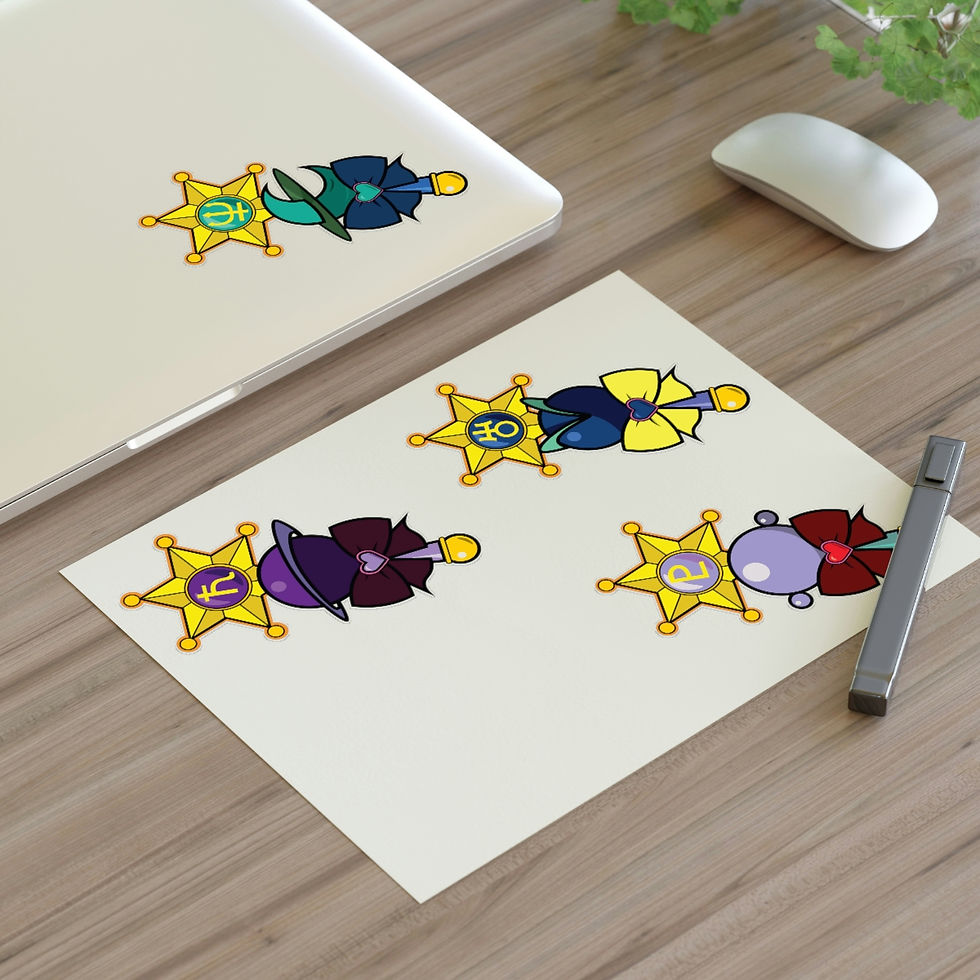 Thumbnail: The Moon Kingdom - Outer Planets - Sticker Sheet