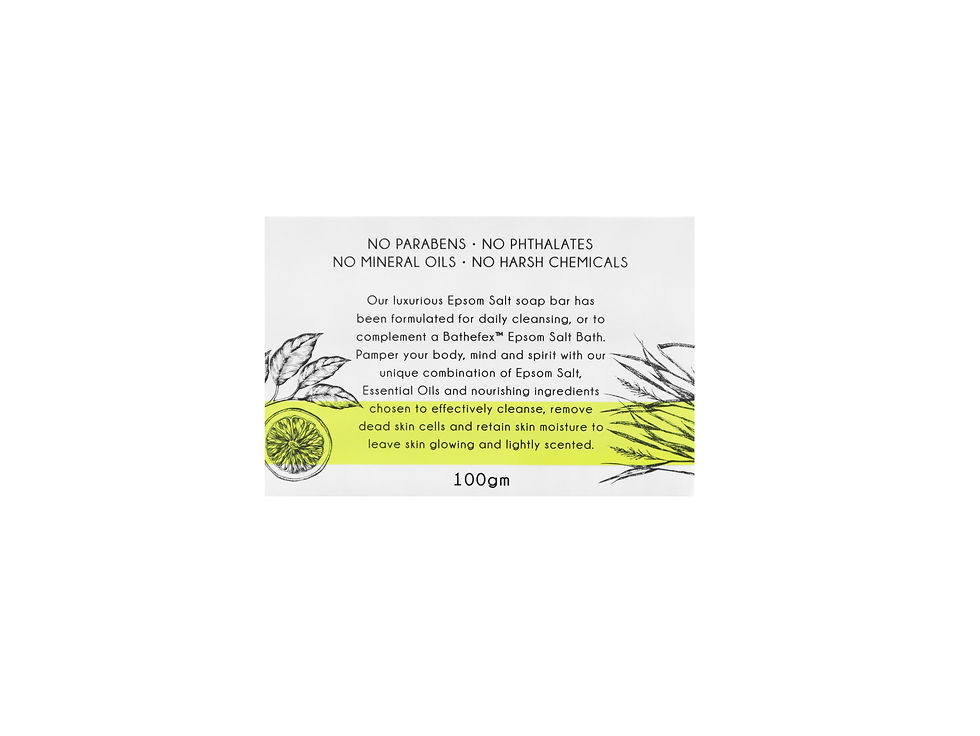 Thumbnail: Bathefex Epsom Salt Lime & Lemongrass Soap Bar 1pc