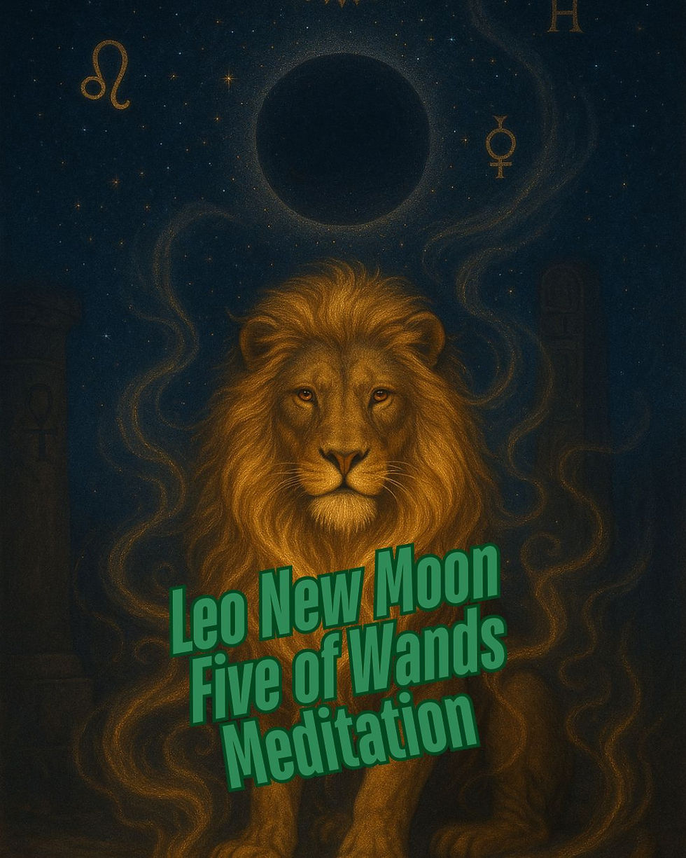 Leo New Moon Five of Wands Meditation