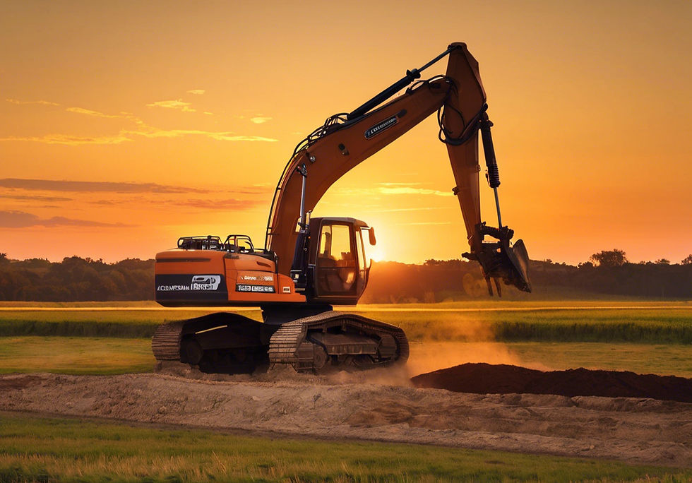excavation taking place in a field with a sunset in the background.jpg