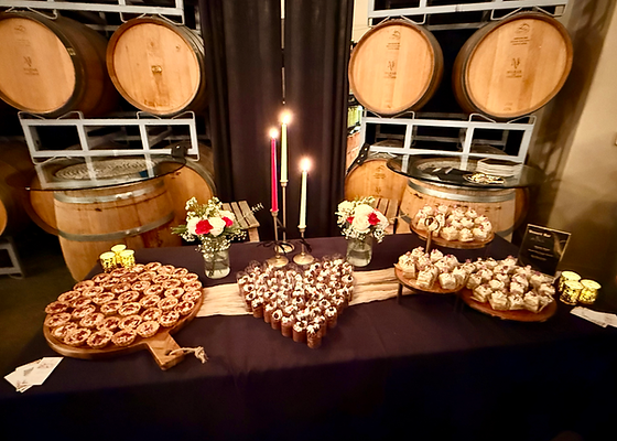 Elegant dessert table with beautifully presented sweets and treats at a tea party