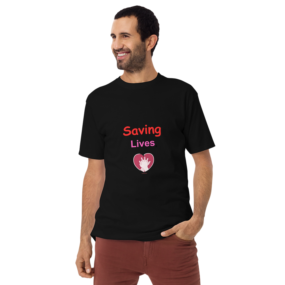 Thumbnail: Saving Lives premium heavyweight tee