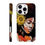 Thumbnail: Phone case with sunflower and woman's face art