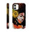 Thumbnail: Elegant Gold & Black Clown Phone Case: Dual-Layer Protection