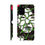 Thumbnail: Abstract phone case design: Woman's face overlaid with green web-like pattern