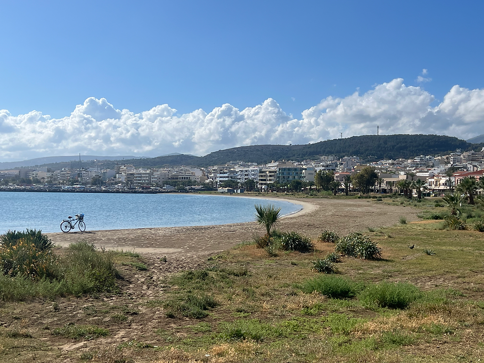 Coastline on the drive to Chania