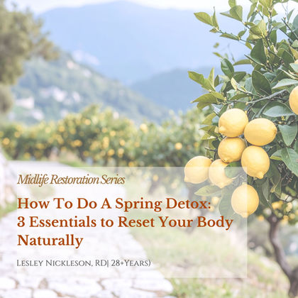 how to do a spring detox naturally