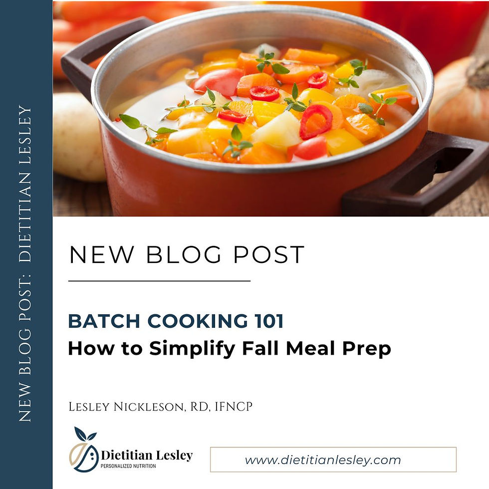 batch cooking fall meal prep
