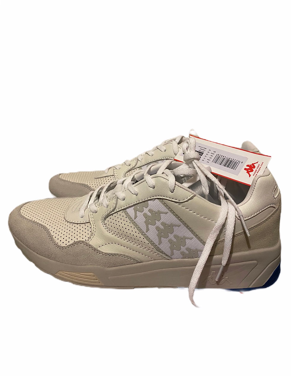 Kappa 222 Banda Luxor 1 White/Beige (Sz 10.5) Brand New