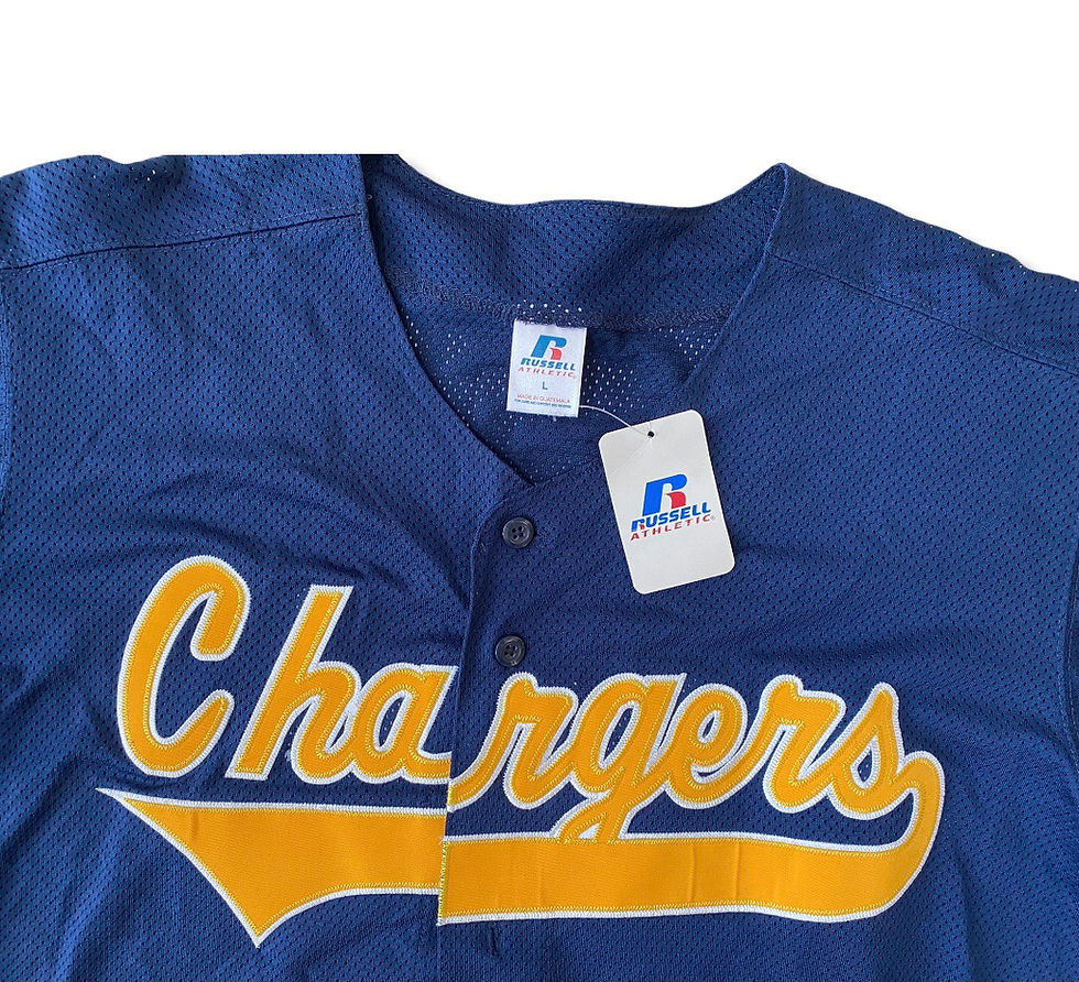 Thumbnail: Vintage 90s San Diego/ Oxford Chargers Baseball Jersey (Mens L)