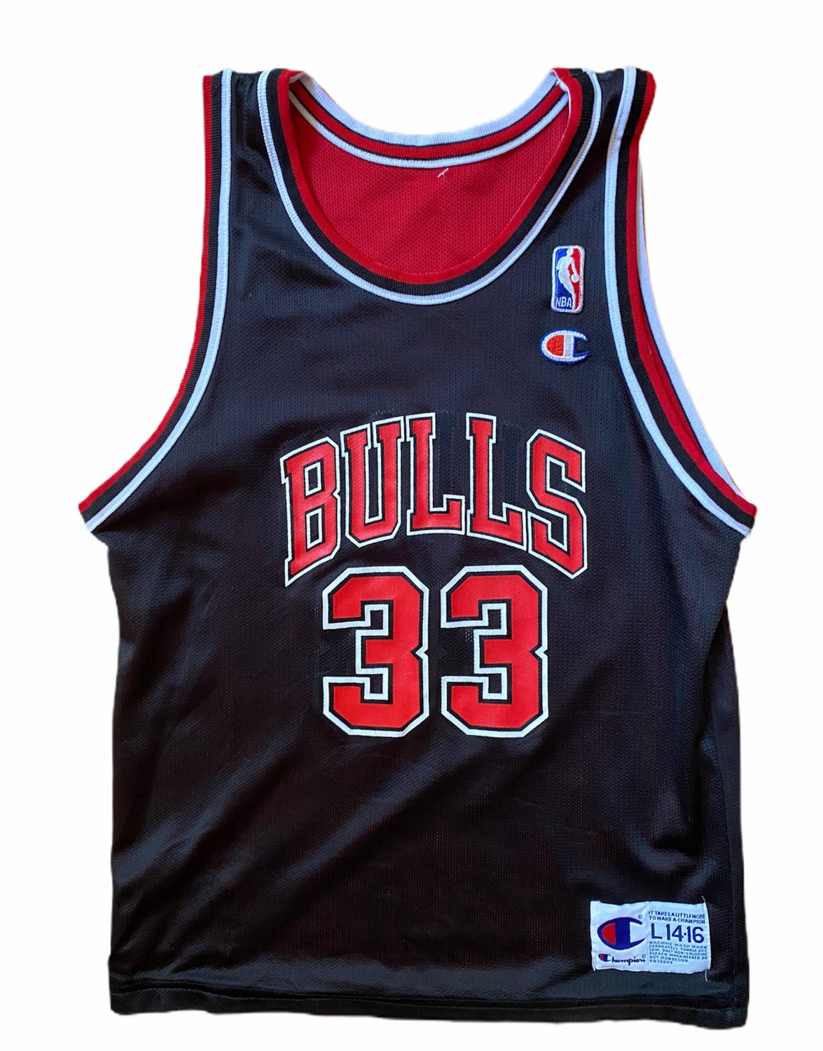 Scottie Pippen Reversible Chicago Bulls champion Basketball Jersey (14/16)