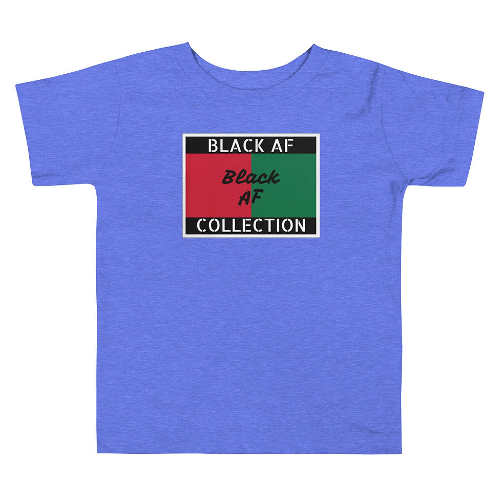 Thumbnail: Black AF! Collection Flag Toddler Short Sleeve Tee