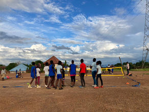 Participants on the playing field