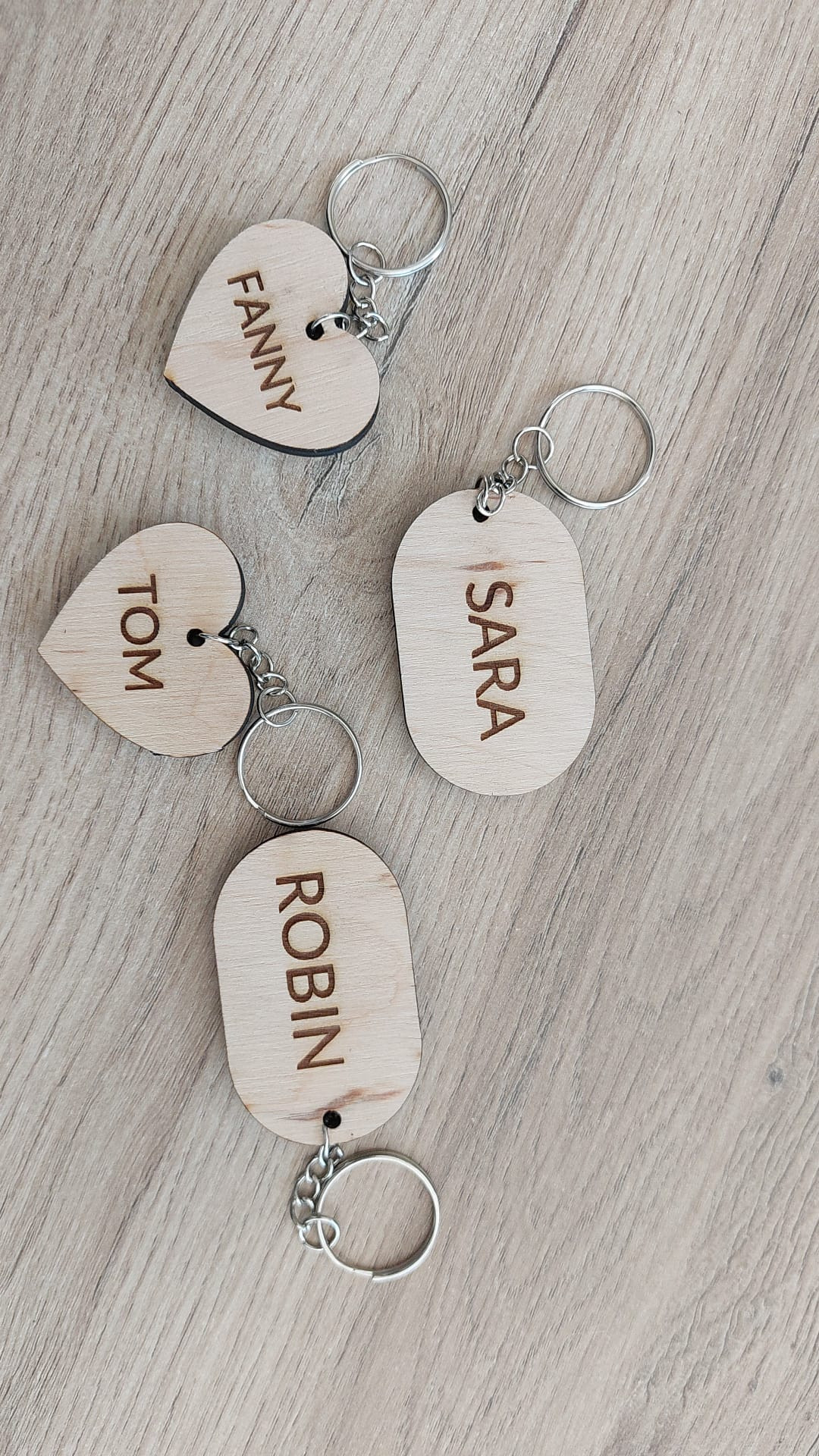 Sleutelhanger eigen vorm