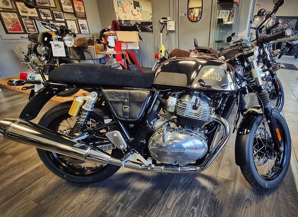 Miniature : Sacoche latérale cuir "Skin Shift" pour Royal Enfield 650 - Noir classique