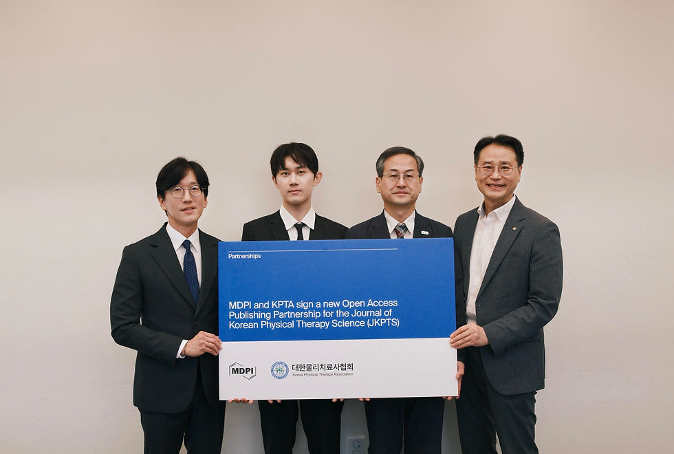 MDPI·대한물리치료사협회, '물리치료과학회지' 출판 파트너십