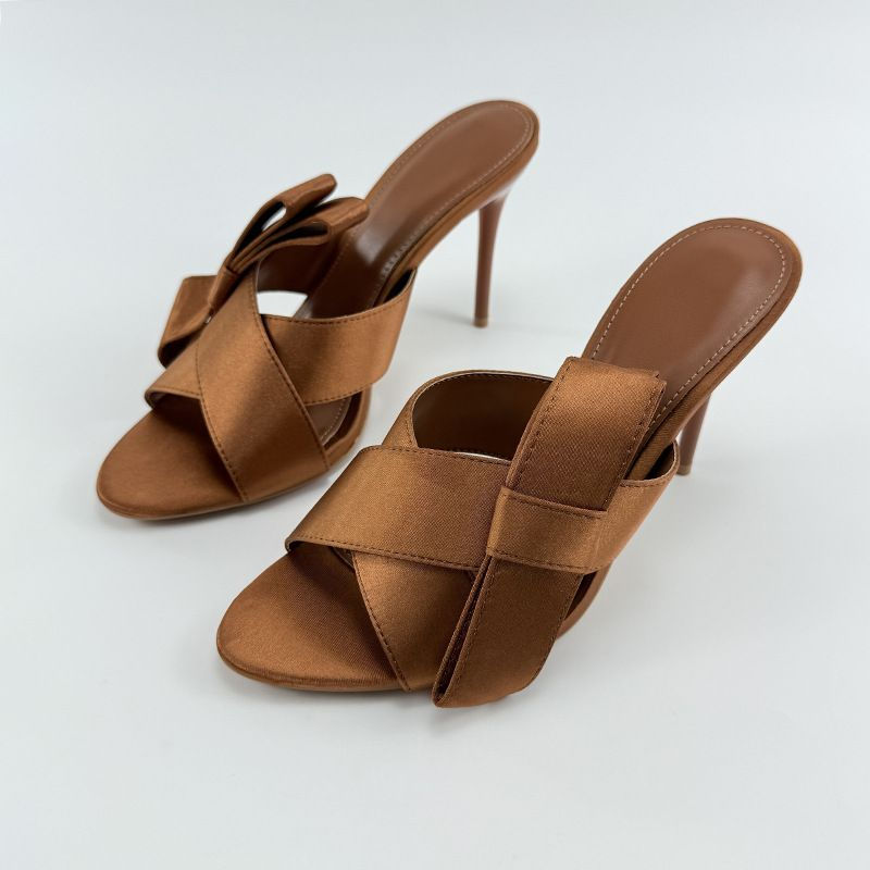 sandale Talon jaune moutarde