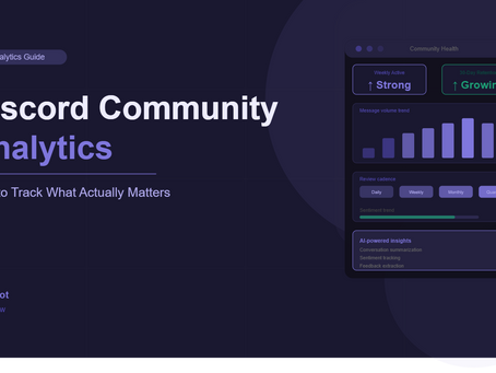 Discord Community Analytics: How to Track What Actually Matters