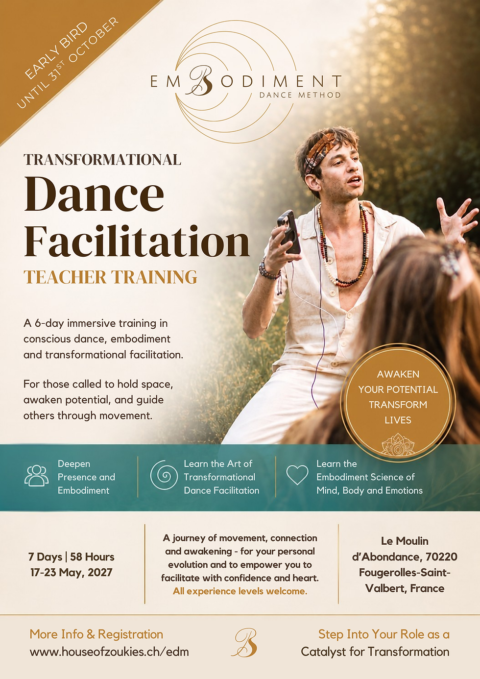 Embodiment Dance Teacher Training (58 hours)