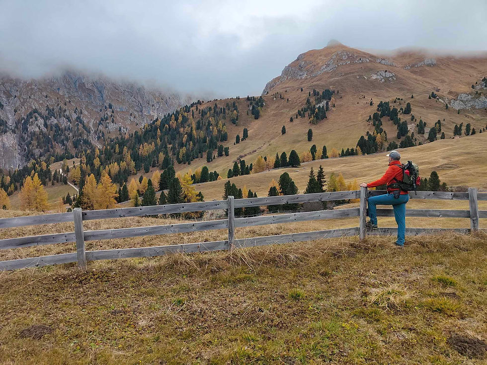 Nel Gampenwiese verso il Col de Poma