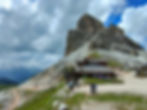 Il Rifugio Averau - 2413m in Forcella Nuvolau