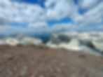 Vista panoramica verso la lontana Val di Fassa...