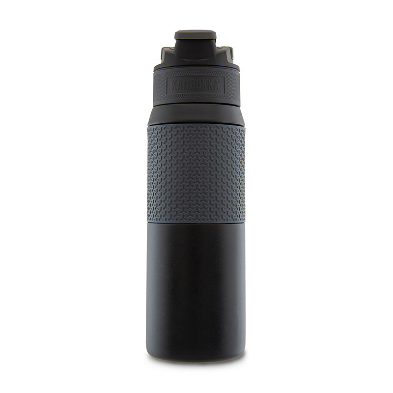 縮圖：Kambukka Elton 3in1 Snapclean 不銹鋼運動杯-專貴版 25oz (750ml) - 黑色