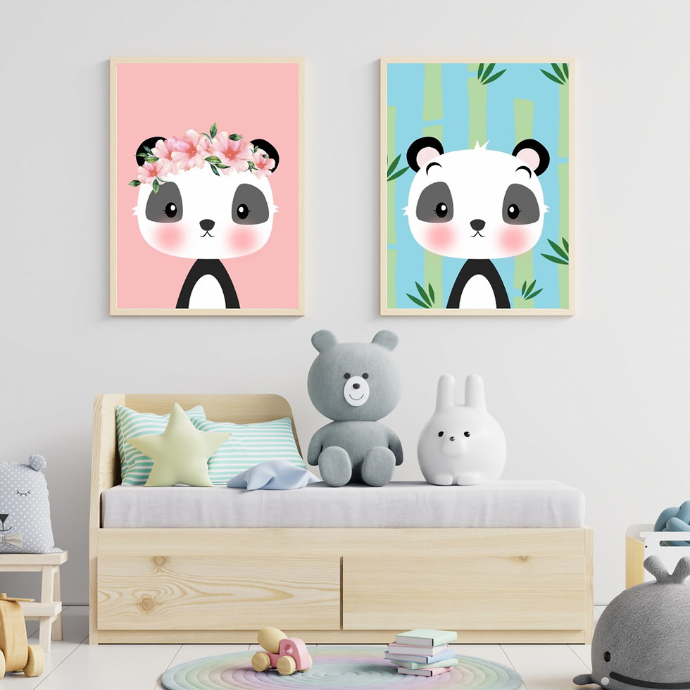 Thumbnail: Panda pink and blue