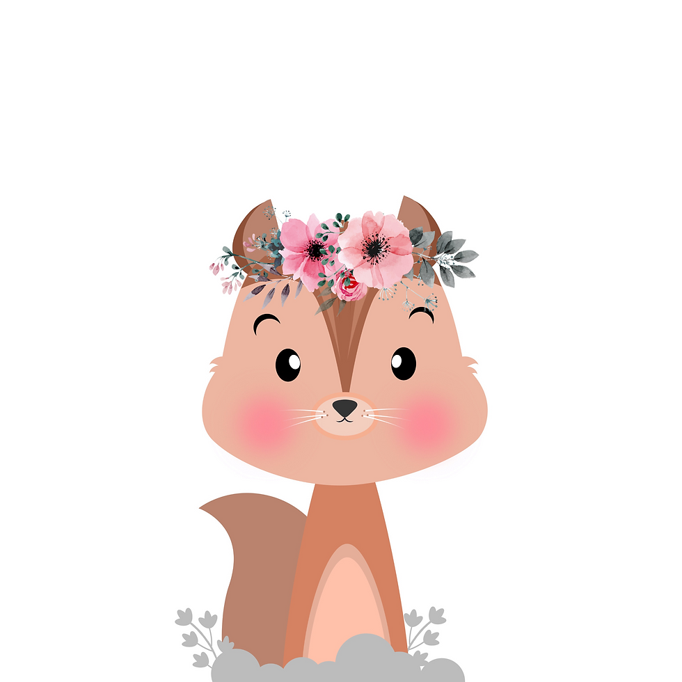 Thumbnail: Woodland Animals pink