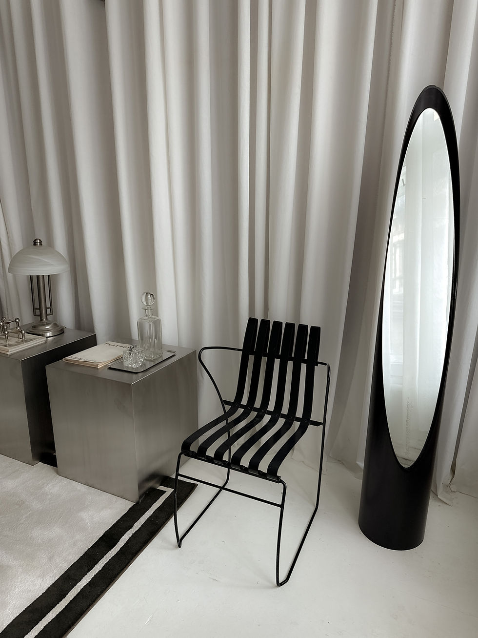 Thumbnail: SCULPTURAL STEEL CHAIR