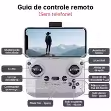 Miniatura: Drone NEO 4K Profissional Câmera Dupla FPV WiFi Fluxo Óptico