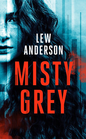 Misty Grey book cover with partial face of teen girl