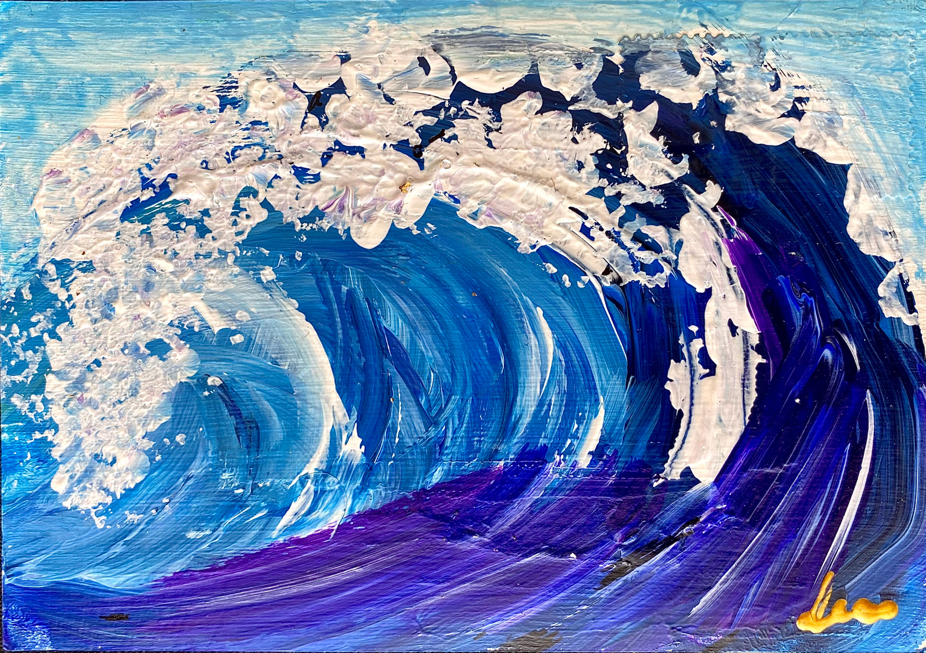 ReiseKunstKarte -Die Welle