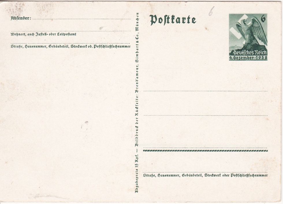 Thumbnail: Propaganda Postcard- Wir danken unserm Führer