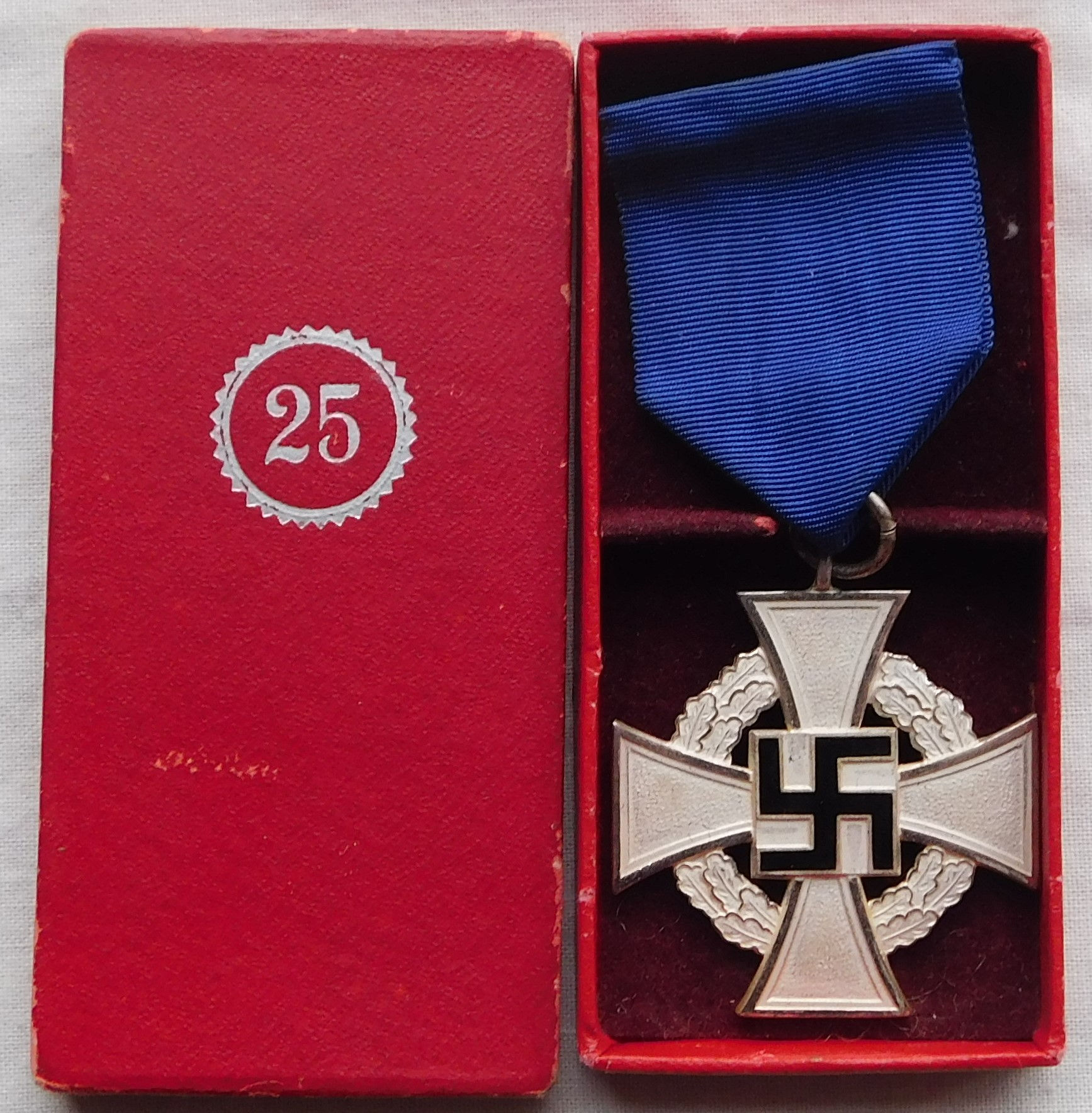 Treudienst-Ehrenzeichen für 25 Jahre im Etui Wächtler&Lange