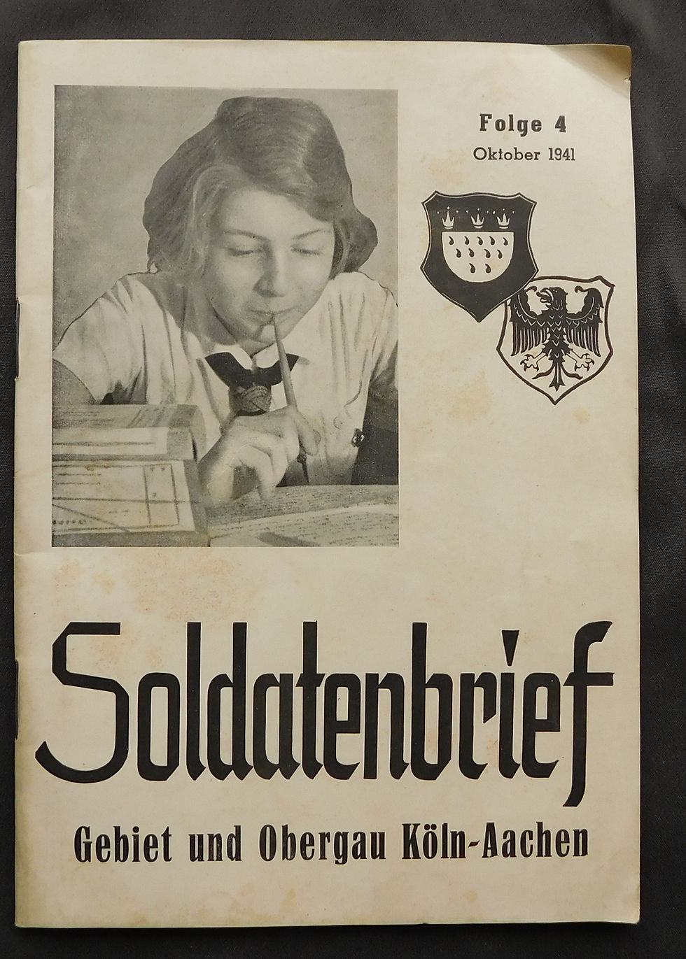 Thumbnail: Hitlerjugend/BDM Soldatenbrief Gebiet und Obergau Köln-Aachen 1941