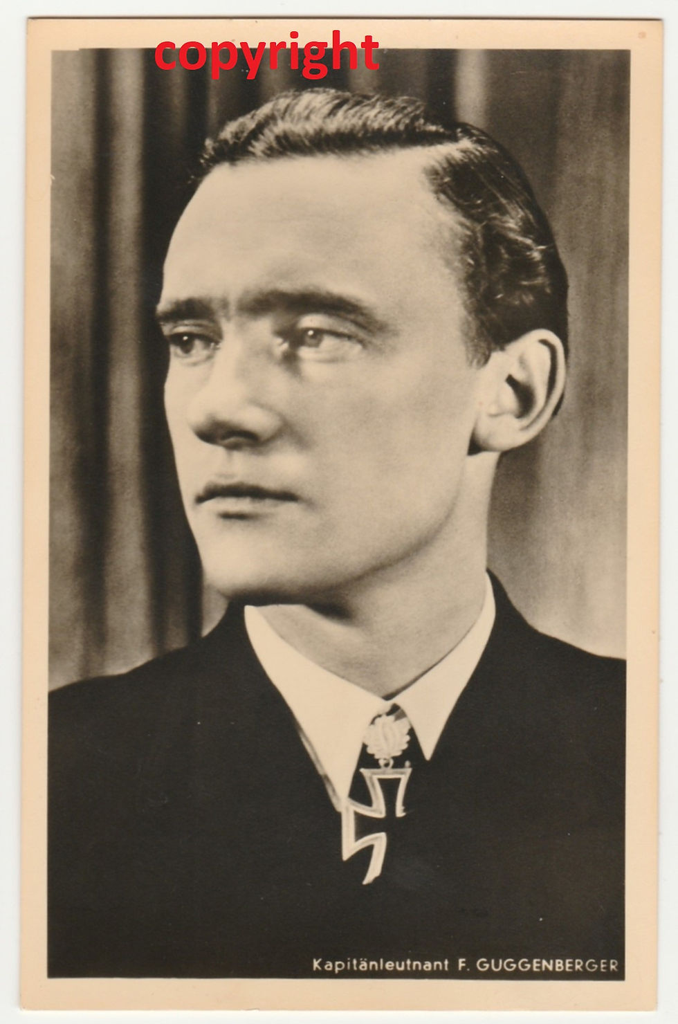 Postcard/Postkarte Kapitänleutnant Uboot Guggenberger Hoffmann